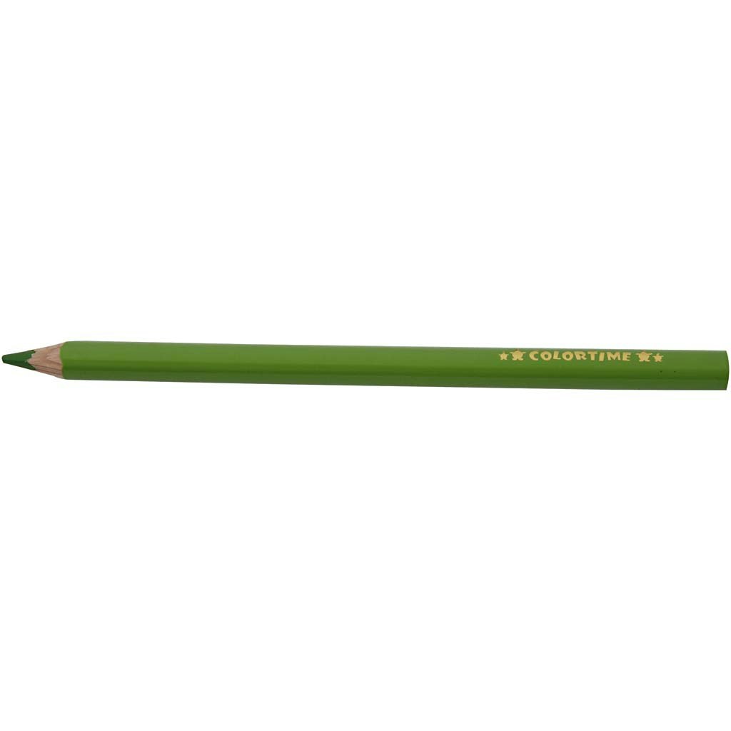 Colortime färgpennor, L: 17,45 cm, kärna 5 mm, JUMBO, ljusgrön, 12 st./ 1 förp.