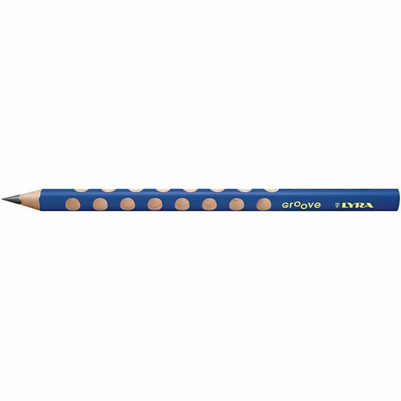 Lyra Groove Graphite blyertspennor, Dia. 10 mm, hårdhet B, kärna 4,25 mm, 12 st./ 1 förp.