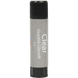 Clear limstift, Rund, 1 st., 10 g