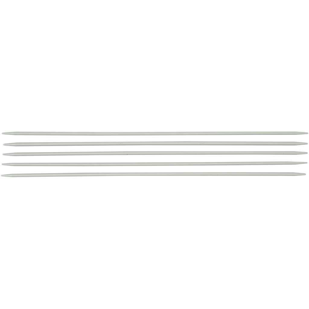 Strumpstickor, nr. 2,5, L: 20 cm, 1 set