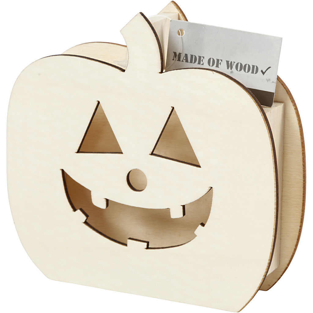 Halloweenfigur, Pumpahuvud, H: 13 cm, djup 3 cm, B: 13,5 cm, 1 st.