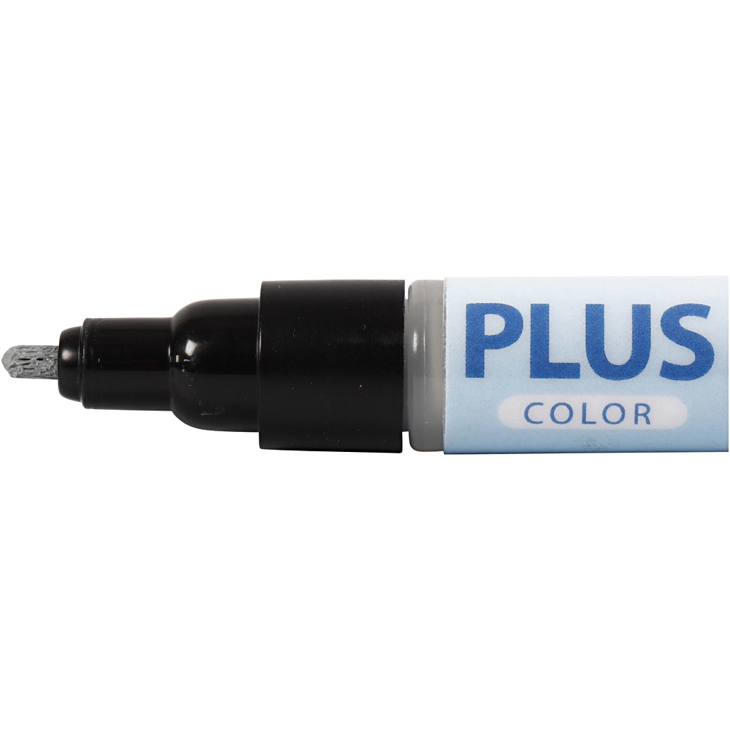Plus Color tusch, L: 14,5 cm, spets 1-2 mm, rain grey, 1 st., 5,5 ml