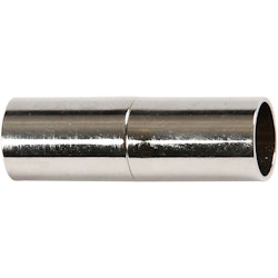 Magnetlås, L: 23 mm, Hålstl. 6 mm, försilvrad, 2 st./ 1 förp.