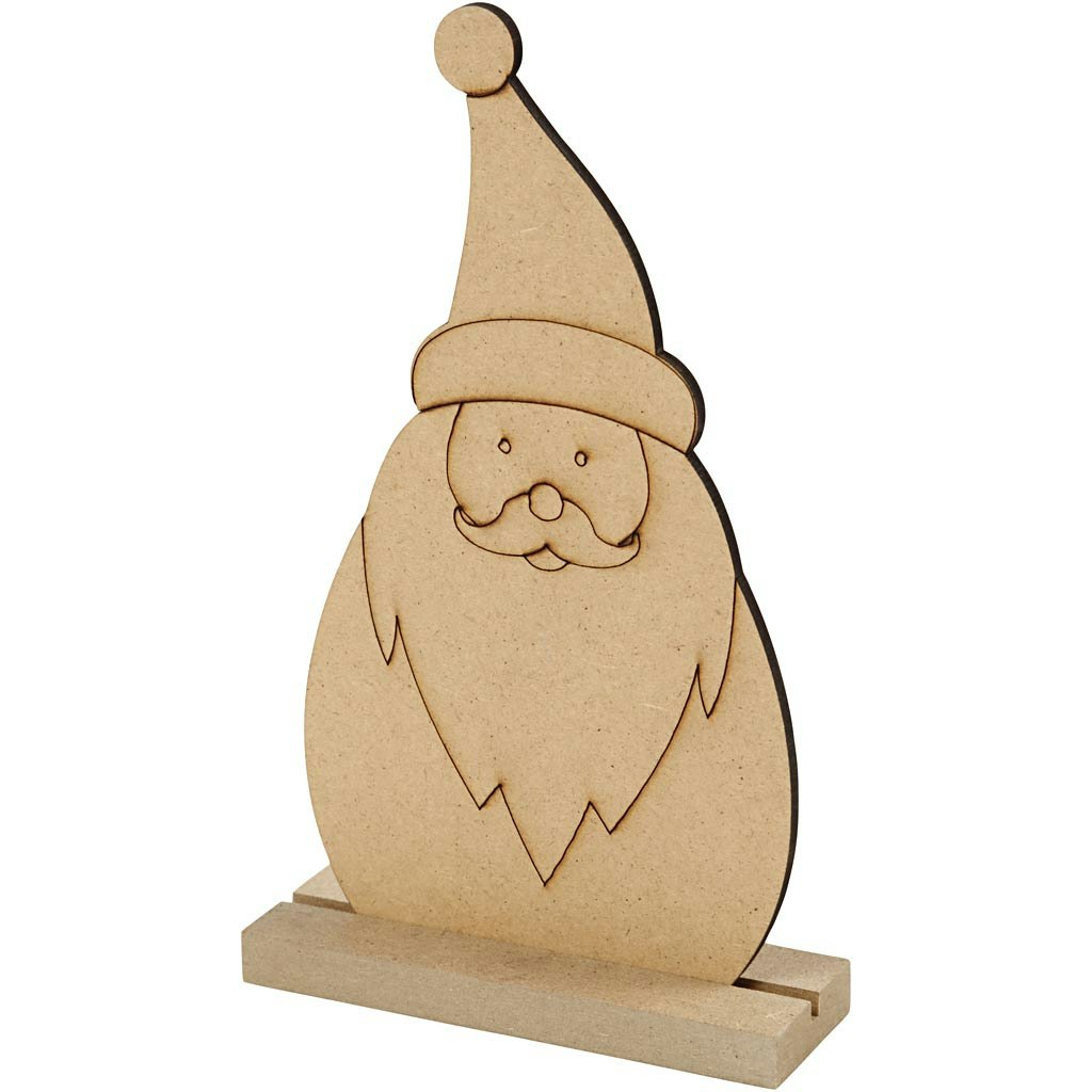 Julfigur, Tomte, H: 15 cm, djup 3 cm, B: 9 cm, 1 st.