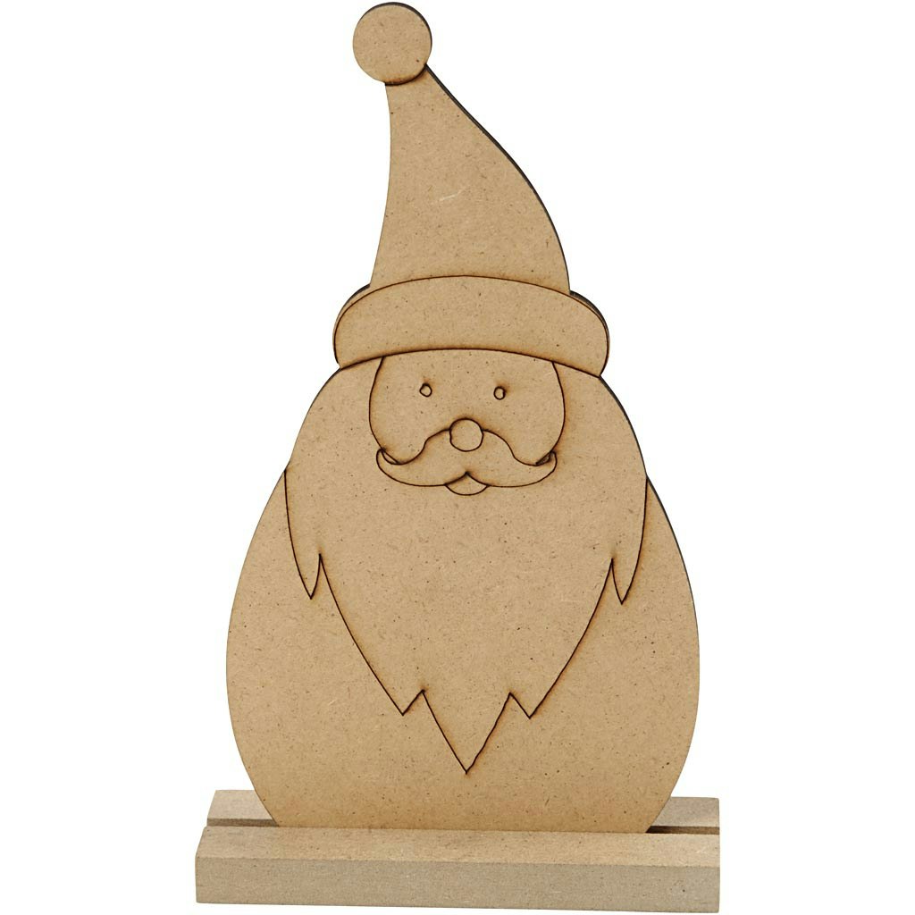 Julfigur, Tomte, H: 15 cm, djup 3 cm, B: 9 cm, 1 st.