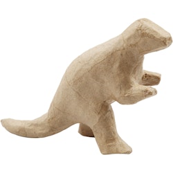 Dinosaurie av papier-maché, H: 12 cm, L: 20 cm, B: 4,5 cm, 1 st.