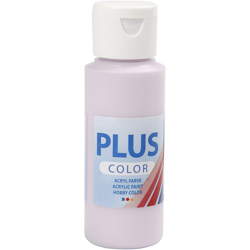 Plus Color hobbyfärg, pale lilac, 60 ml/ 1 flaska