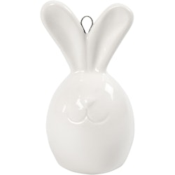 Hare, H: 6,7 cm, Dia. 3,6 cm, vit, 12 st./ 1 låda
