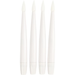 LED julgransljus, H: 15,5 cm, Dia. 14 mm, 4 st./ 1 förp.