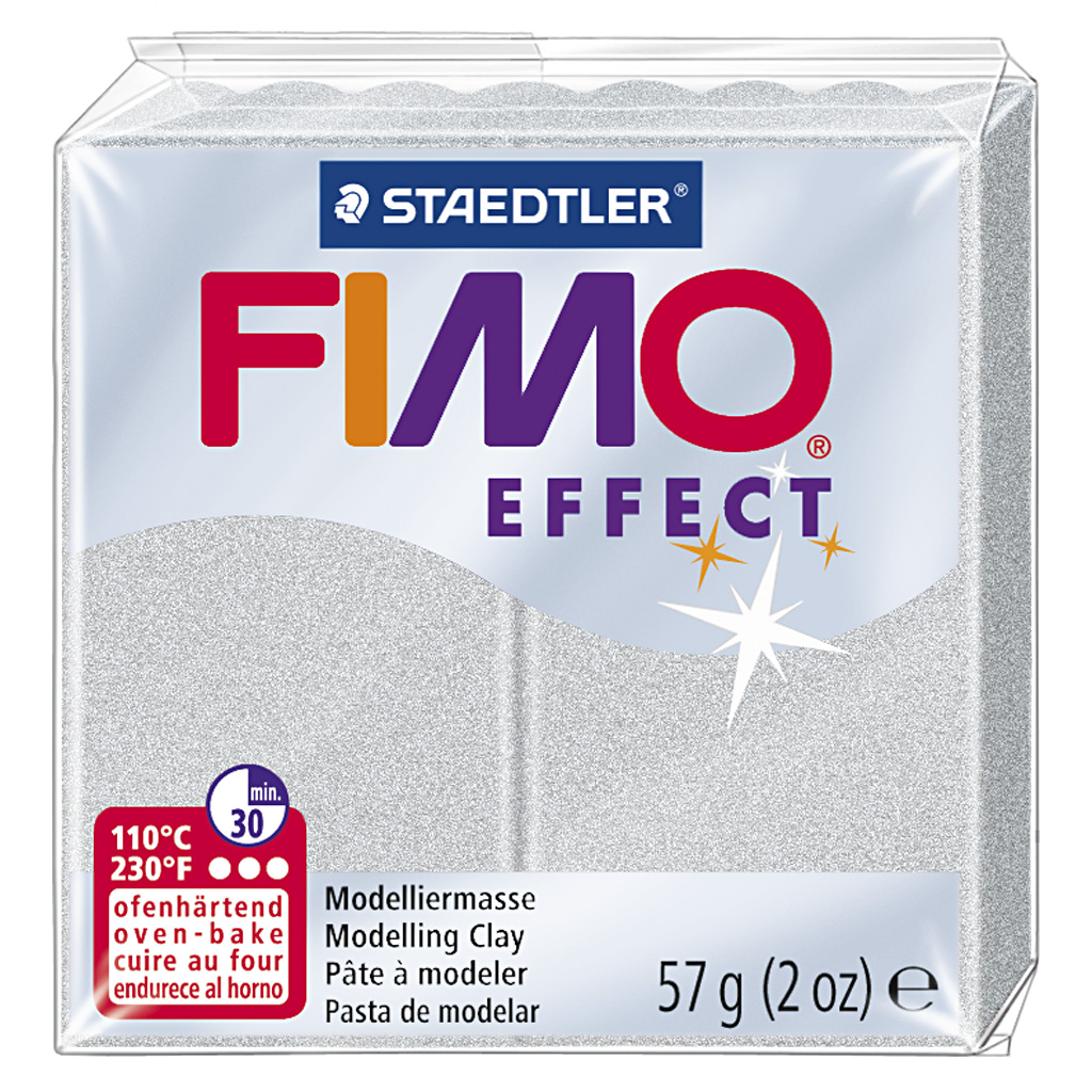 FIMO® Effect , silver, 57 g/ 1 förp.
