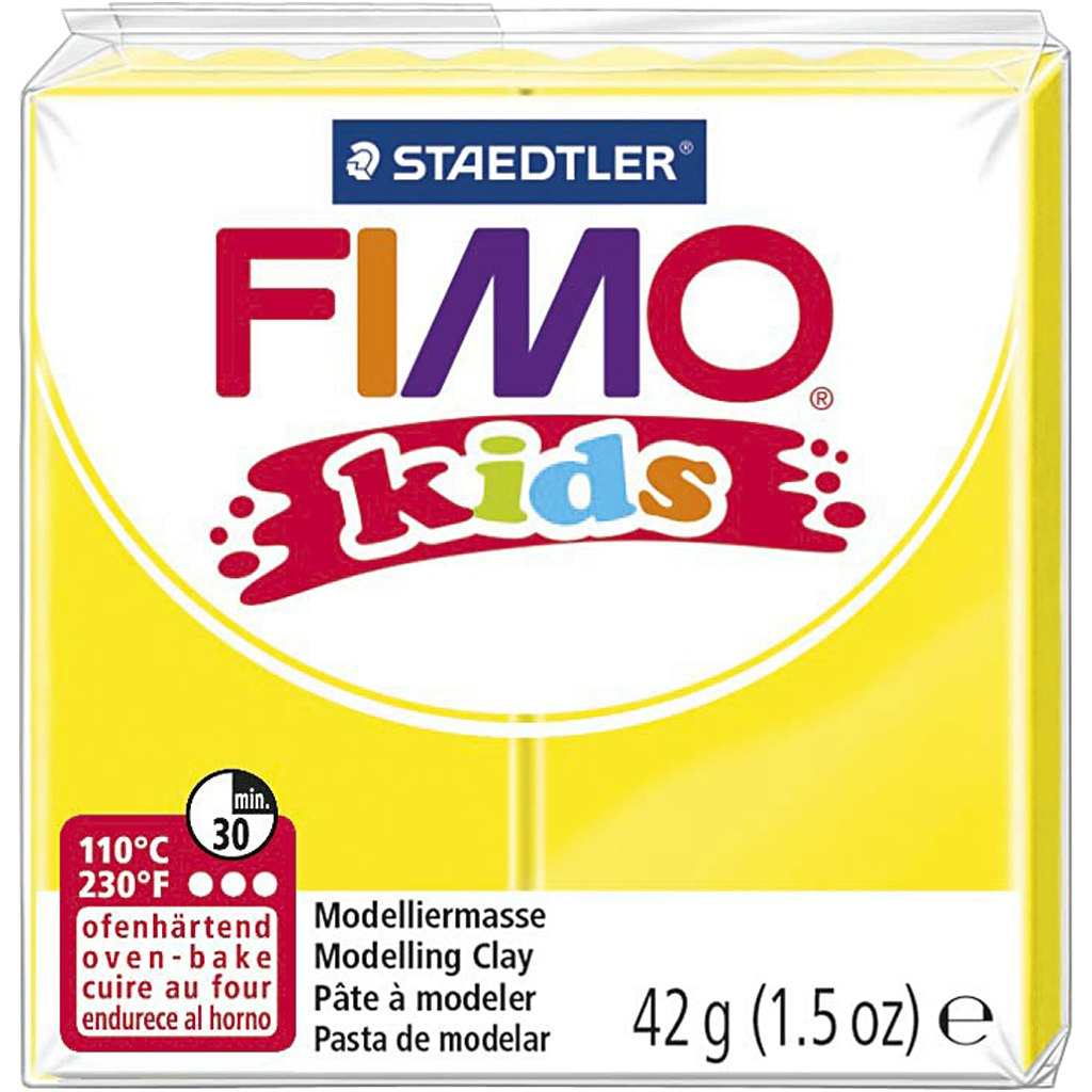 FIMO® Kids Clay, gul, 42 g/ 1 förp.