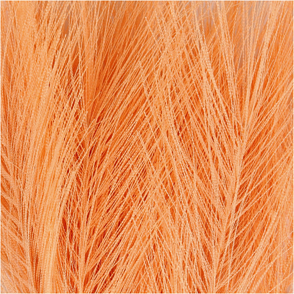 Konstgjorda fjädrar, L: 15 cm, B: 8 cm, orange, 10 st./ 1 förp.