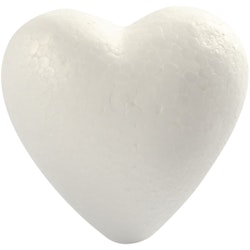 Hjärtan, H: 8 cm, vit, 5 st./ 1 förp.