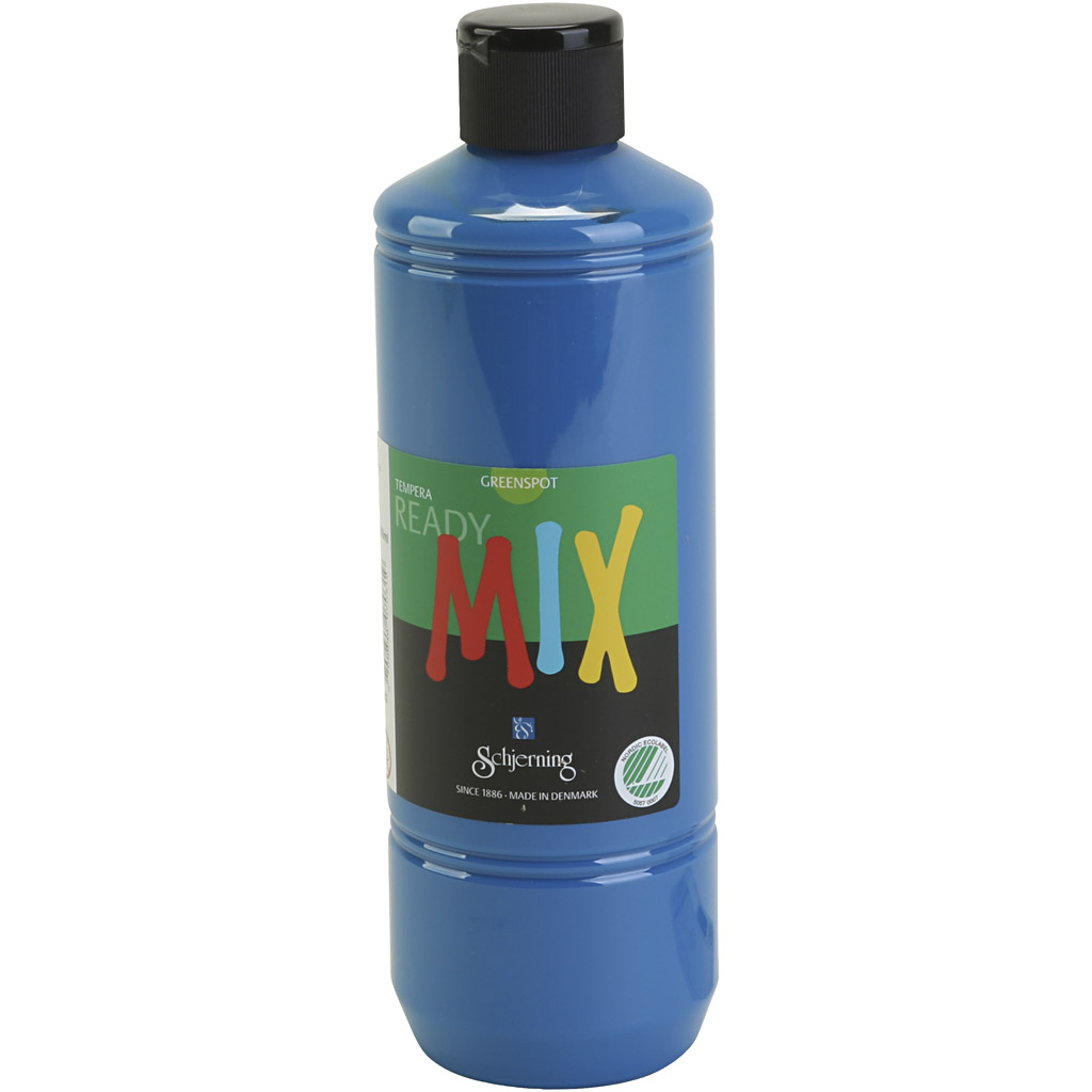 Greenspot Ready mix, matt, primärblå, 500 ml/ 1 flaska