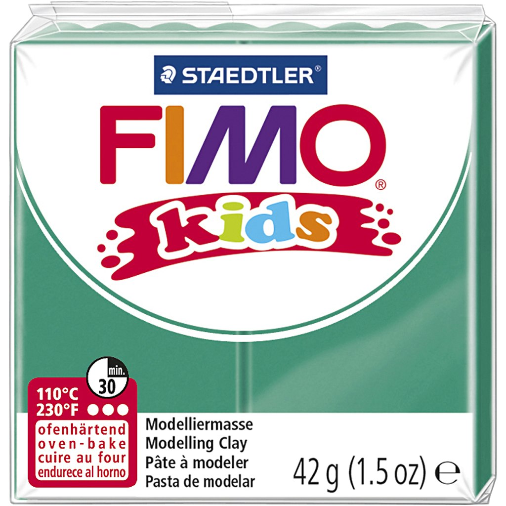 FIMO® Kids Clay, grön, 42 g/ 1 förp.