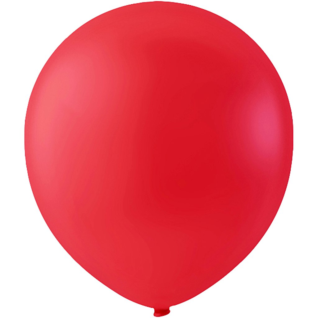 Ballonger, runda, Dia. 23 cm, röd, 10 st./ 1 förp.