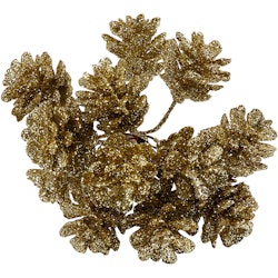 Konstgjorda kottar, Dia. 20 mm, guld, 12 st./ 1 förp.