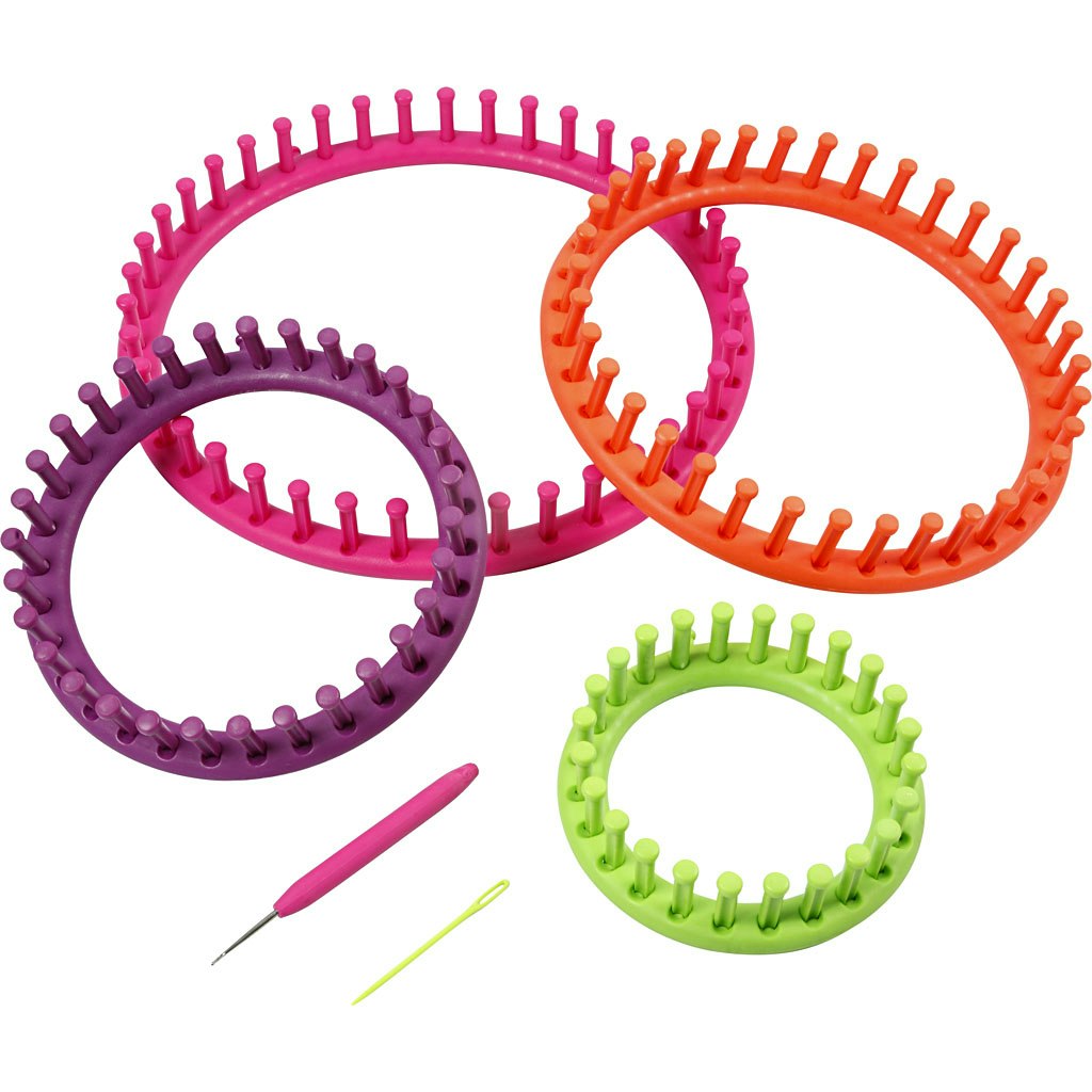 Stickringar, Dia. 12-17-22-27 cm, 1 set