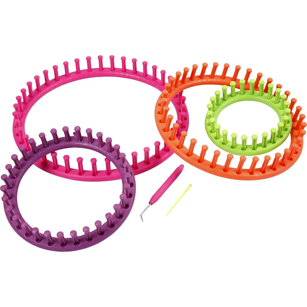 Stickringar, Dia. 12-17-22-27 cm, 1 set