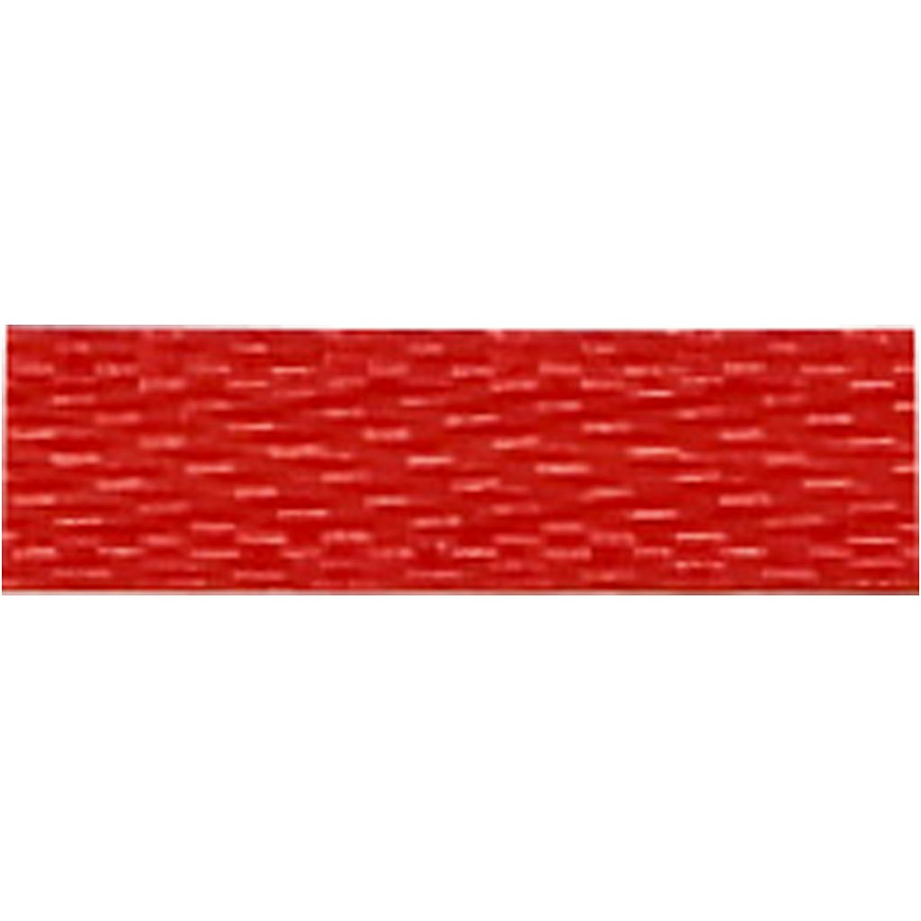 Satinband, B: 3 mm, röd, 15 m/ 1 rl.