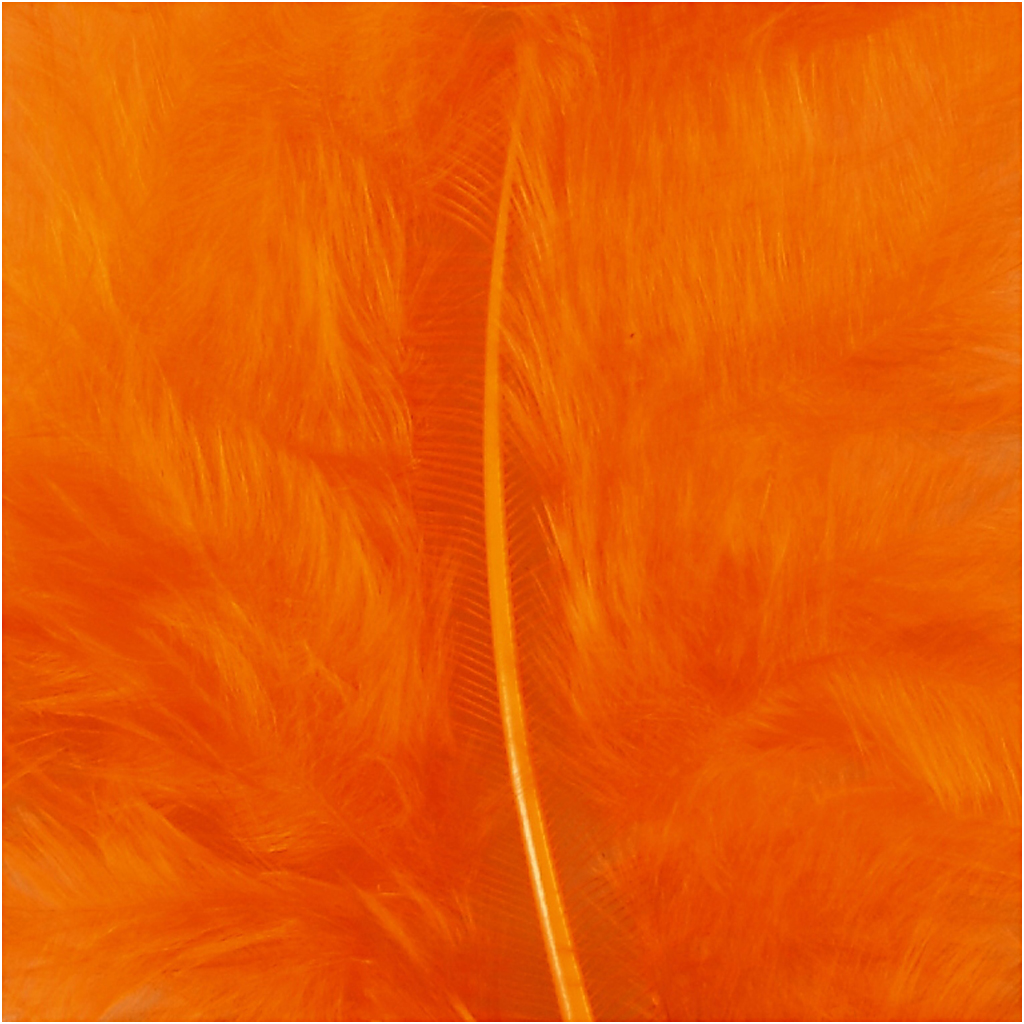 Dun, stl. 5-12 cm, orange, 15 st./ 1 förp.