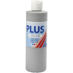 Plus Color hobbyfärg, rain grey, 250 ml/ 1 flaska