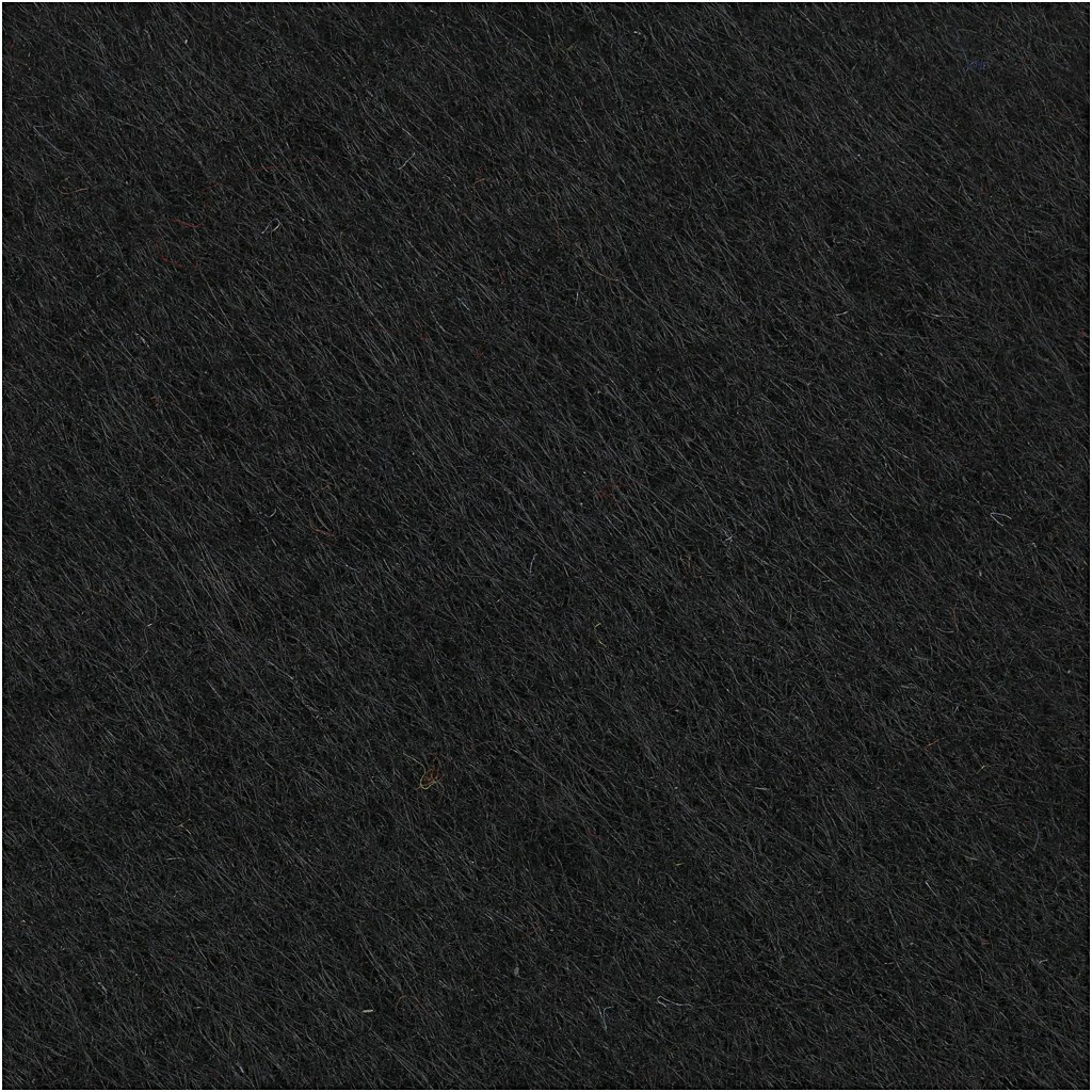 Hobbyfilt, 42x60 cm, tjocklek 3 mm, svart, 1 ark