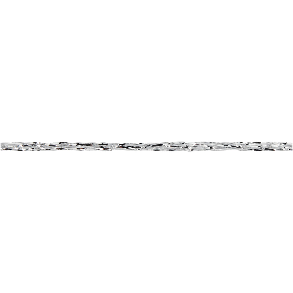 Lurex garn, L: 160 m, silver, 25 g/ 1 nystan