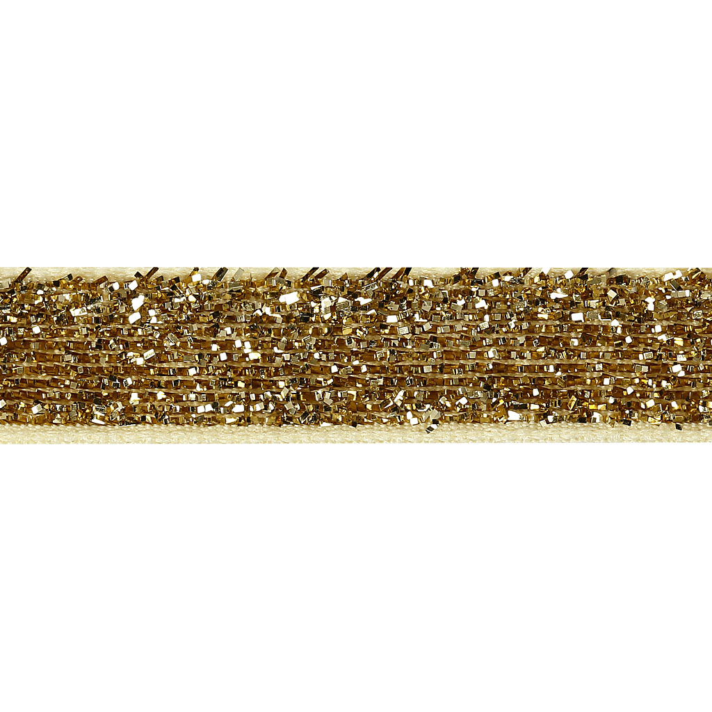 Dekorationsband, B: 10 mm, guld, 5 m/ 1 rl.