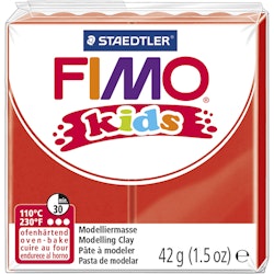 FIMO® Kids Clay, röd, 42 g/ 1 förp.