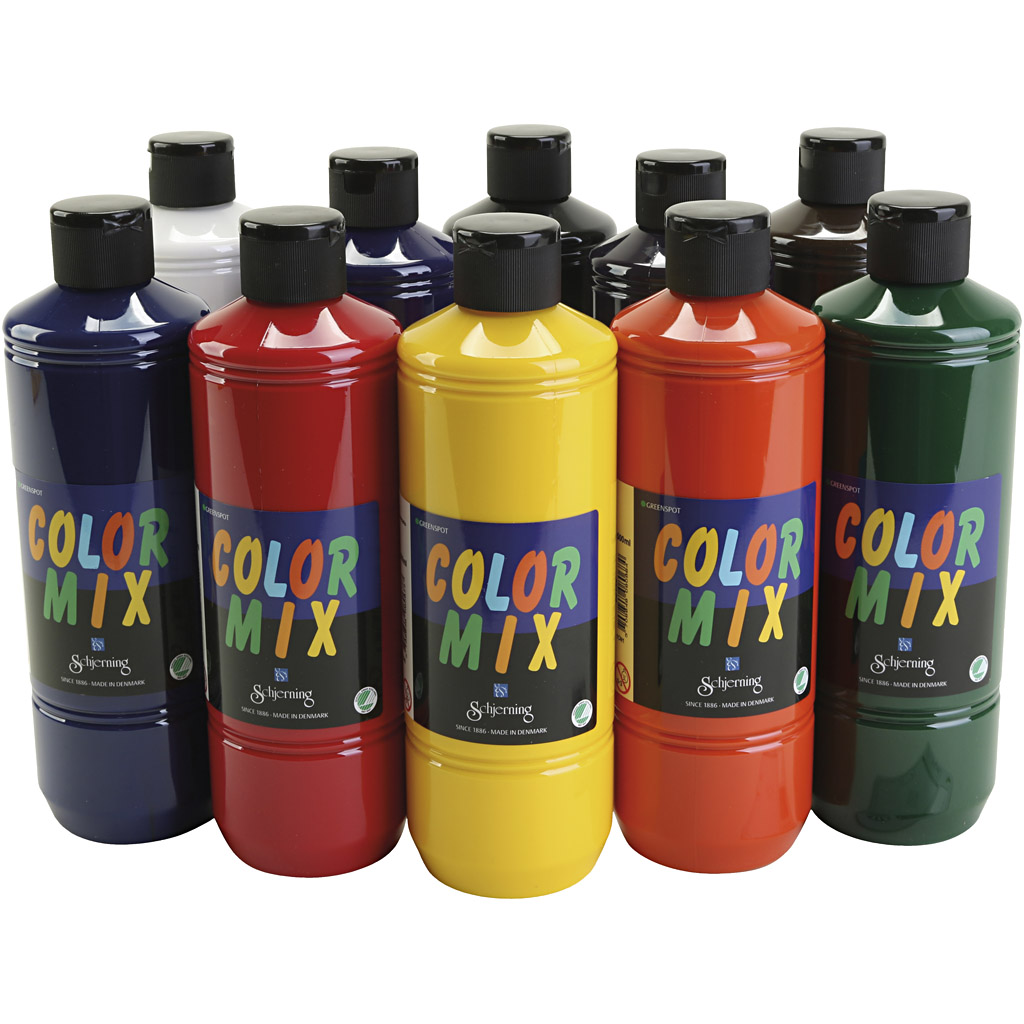 Greenspot Colormix, mixade färger, 10x500 ml/ 1 förp.