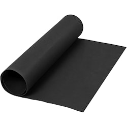 Läderpapper, B: 50 cm, enfärgad, 350 g, svart, 1 m/ 1 rl.