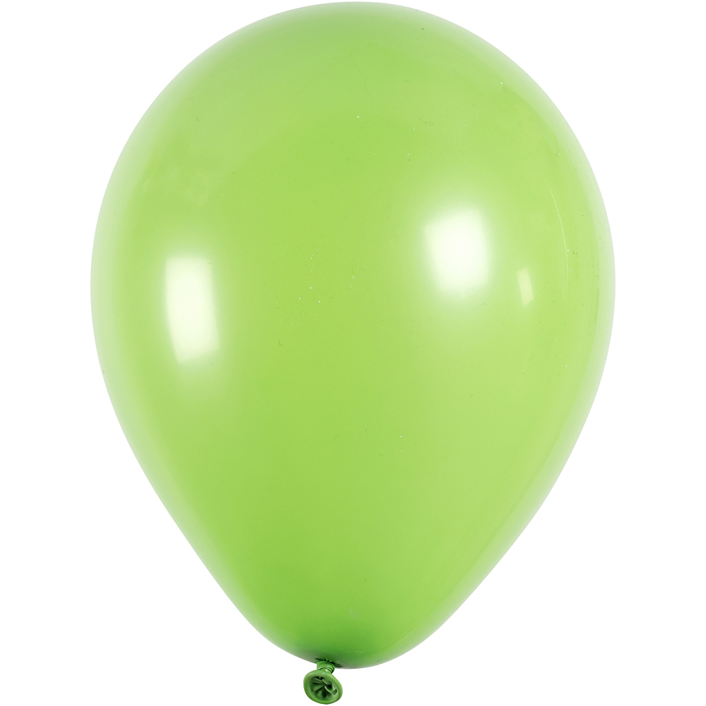 Ballonger, runda, Dia. 23 cm, grön, 10 st./ 1 förp.