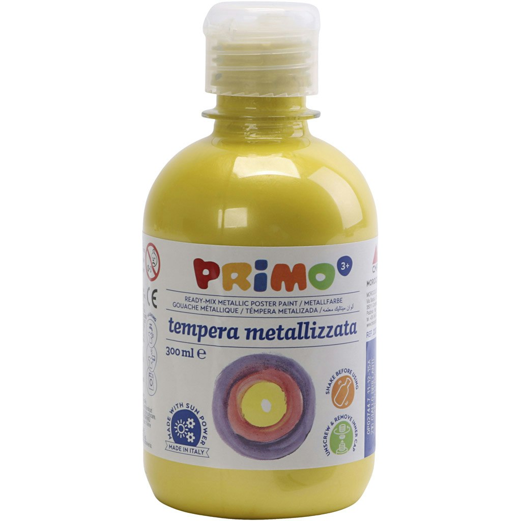 PRIMO metallic färg, gul, 300 ml/ 1 förp.