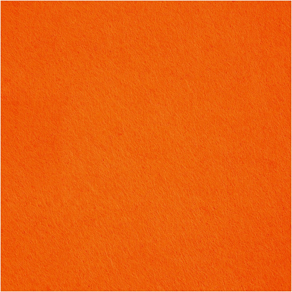 Hobbyfilt, A4, 210x297 mm, tjocklek 1,5-2 mm, orange, 10 ark/ 1 förp.