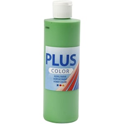 Plus Color hobbyfärg, bright green, 250 ml/ 1 flaska