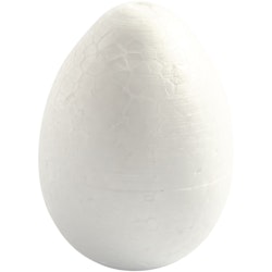 Ägg, H: 10 cm, vit, 5 st./ 1 förp.