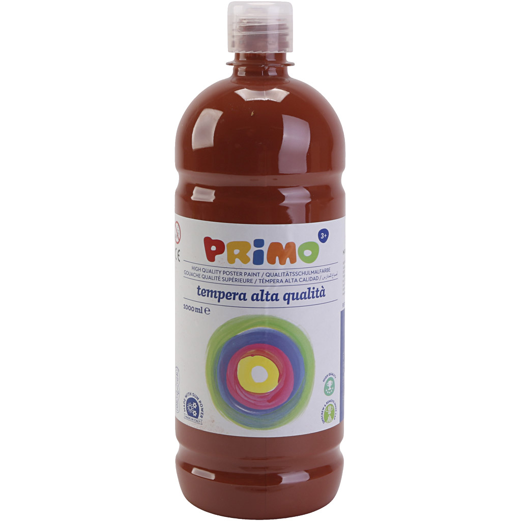 PRIMO skolfärg, matt, brun, 1000 ml/ 1 flaska
