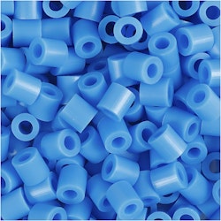 Rörpärlor, stl. 5x5 mm, Hålstl. 2,5 mm, medium, blå (32238), 6000 st./ 1 förp.