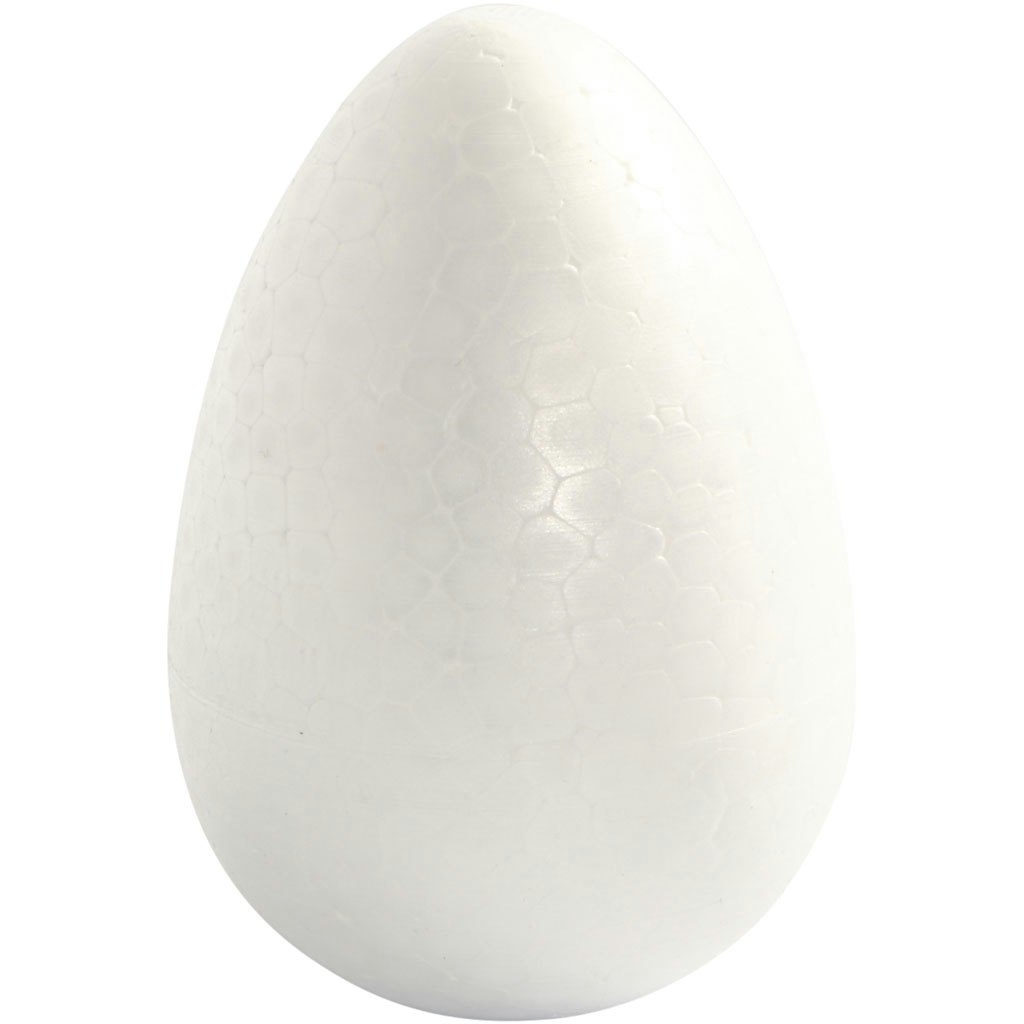 Ägg, H: 12 cm, vit, 5 st./ 1 förp.