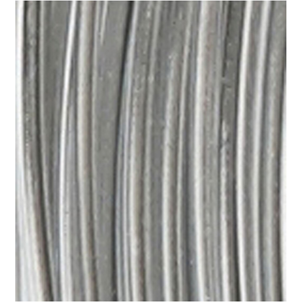Aluminiumtråd, Rund, tjocklek 2 mm, silver, 10 m/ 1 rl.