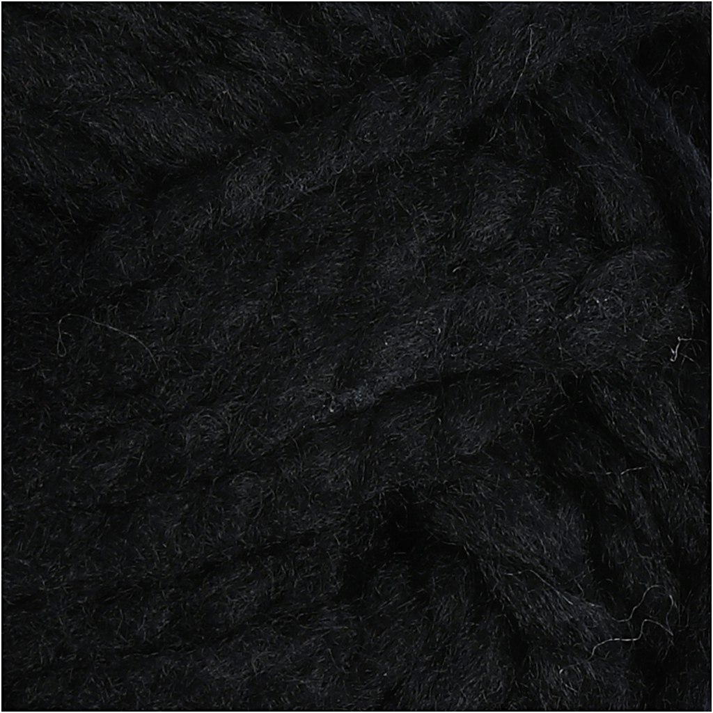 Fantasia Akrylgarn, L: 35 m, stl. maxi , svart, 50 g/ 1 nystan