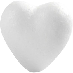 Hjärtan, H: 6 cm, vit, 50 st./ 1 förp.