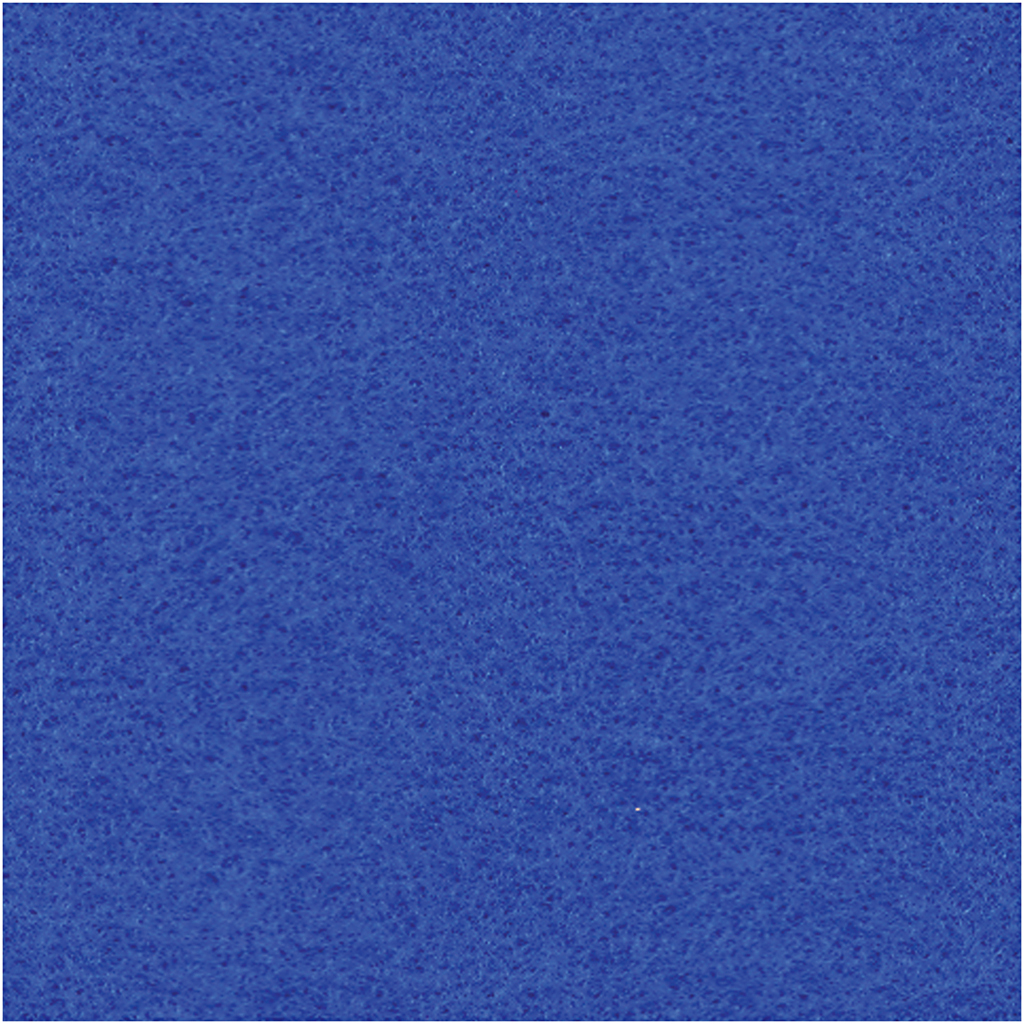 Hobbyfilt, A4, 210x297 mm, tjocklek 1,5-2 mm, blå, 10 ark/ 1 förp.