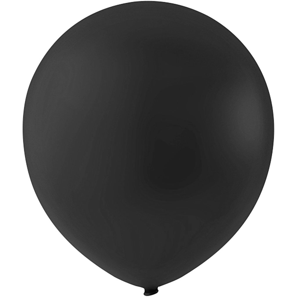 Ballonger, Dia. 23 cm, svart, 10 st./ 1 förp.