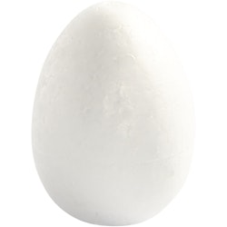 Ägg, H: 8 cm, vit, 5 st./ 1 förp.