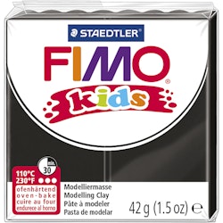 FIMO® Kids Clay, svart, 42 g/ 1 förp.