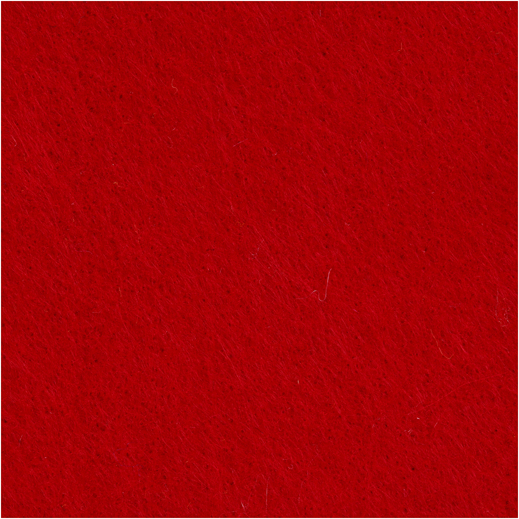 Hobbyfilt, 42x60 cm, tjocklek 3 mm, röd, 1 ark