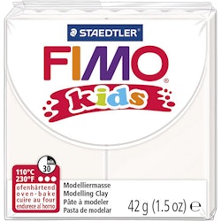 FIMO® Kids Clay, vit, 42 g/ 1 förp.