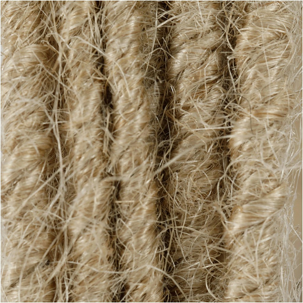 Jute Wire, tjocklek 2-4 mm, natur, 3 m/ 1 förp.